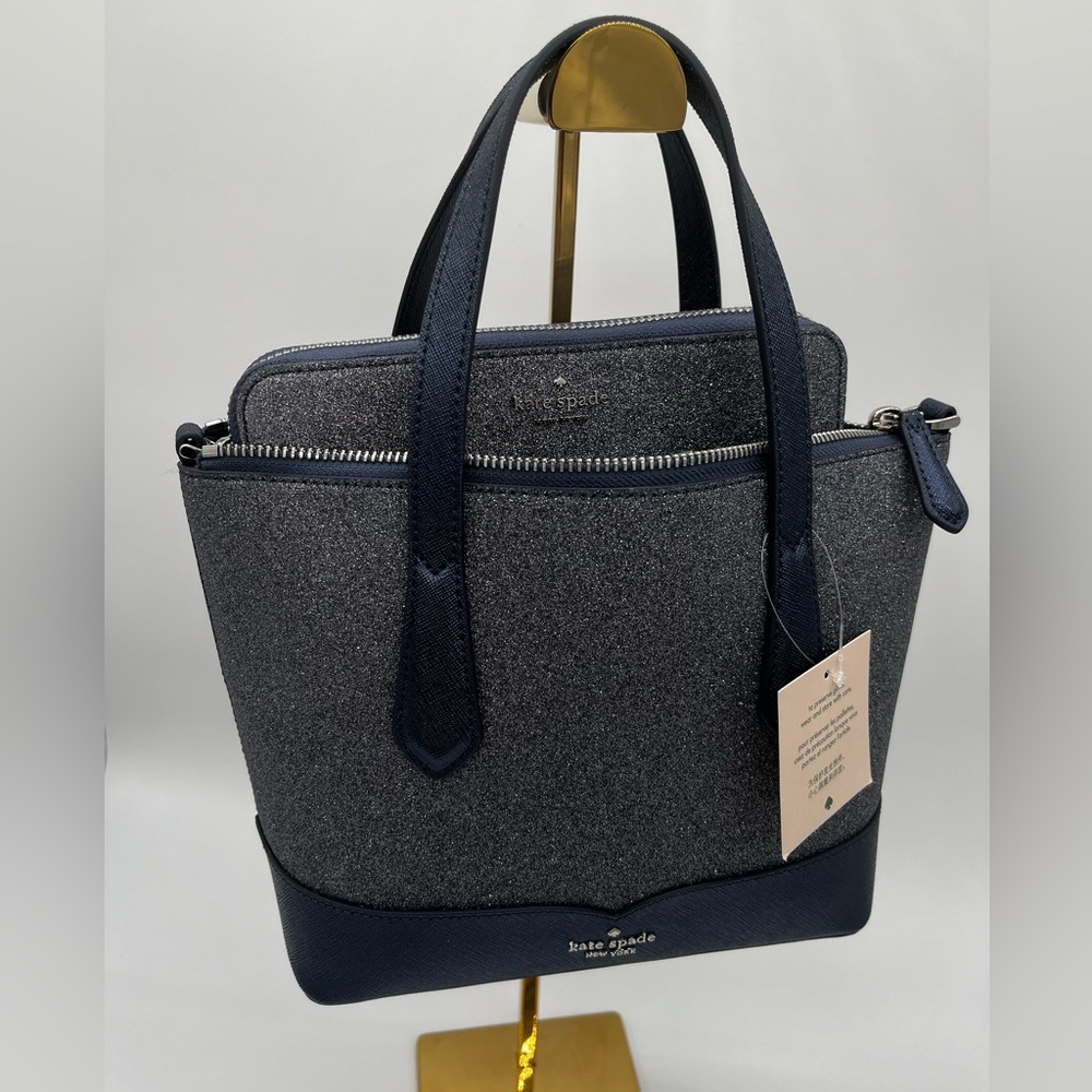 Kate Spade Glitter Satchel in Dusk Navy 💙 - Picture 4 of 4